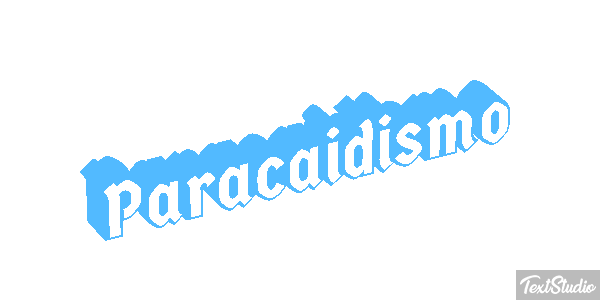 Paracaidismo Text effect