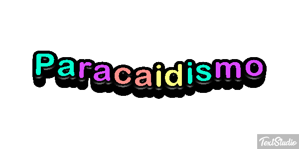 Paracaidismo Text effect