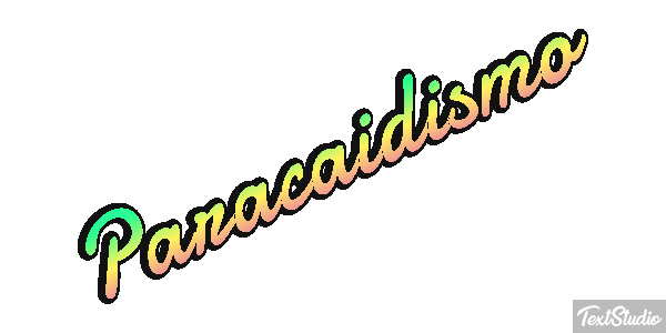 Paracaidismo Text effect