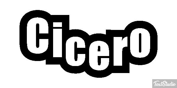 Cicero Text effect