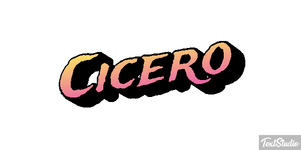 Cicero Text effect