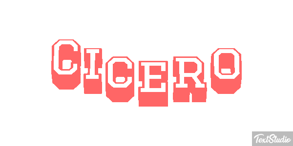 Cicero Text effect