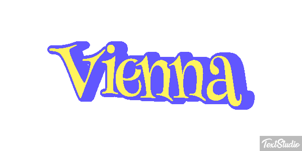 Vienna Efeito do texto