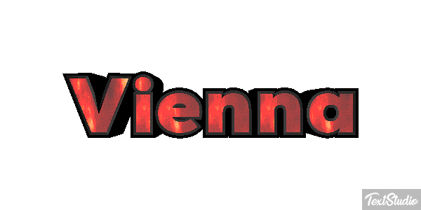 Vienna Efeito do texto