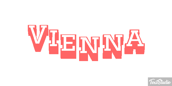 Vienna Efeito do texto