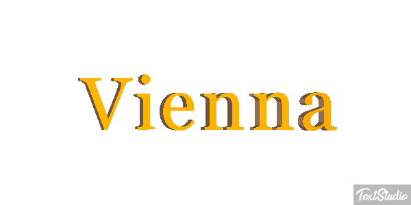 Vienna Efeito do texto