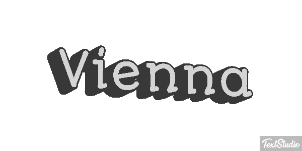 Vienna Efeito do texto