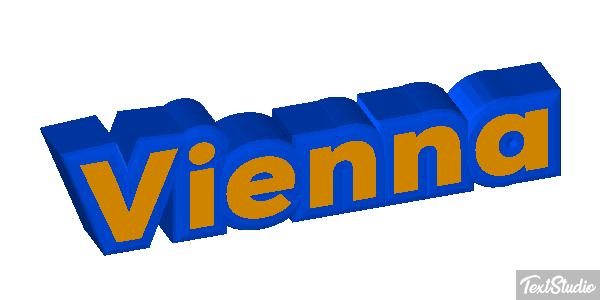 Vienna Efeito do texto