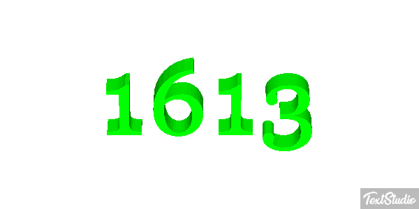 1613 Texteffekt