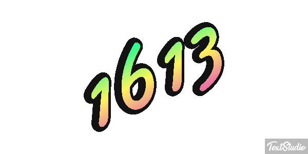 1613 Texteffekt