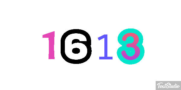 1613 Texteffekt