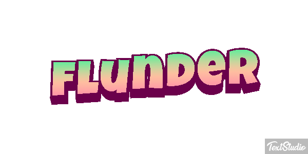 Flunder Texteffekt
