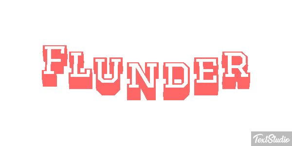 Flunder Texteffekt