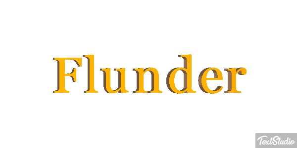 Flunder Texteffekt