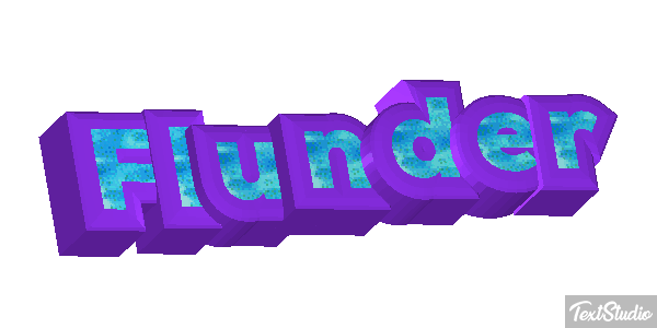 Flunder Texteffekt