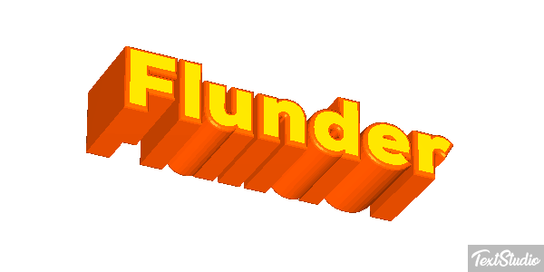 Flunder Texteffekt