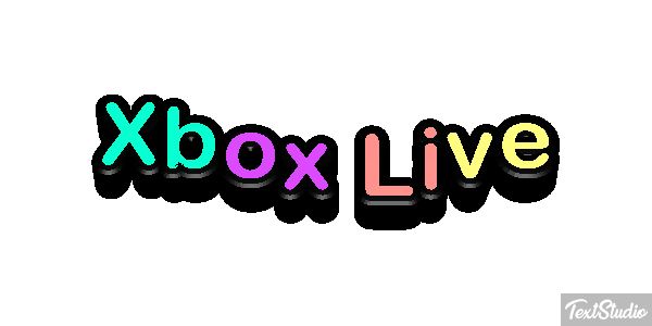 Xbox Live Texteffekt