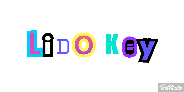 Lido Key Efekt tekstowy