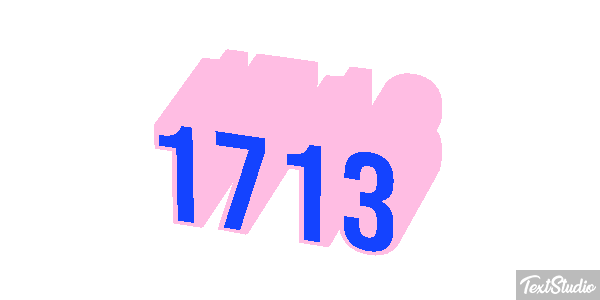 1713 Texteffekt