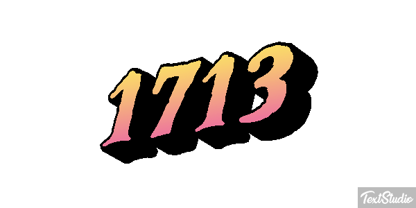 1713 Texteffekt