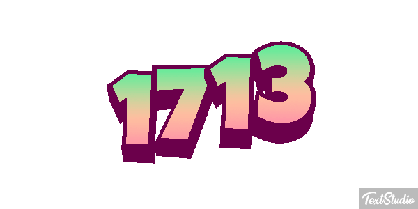 1713 Texteffekt