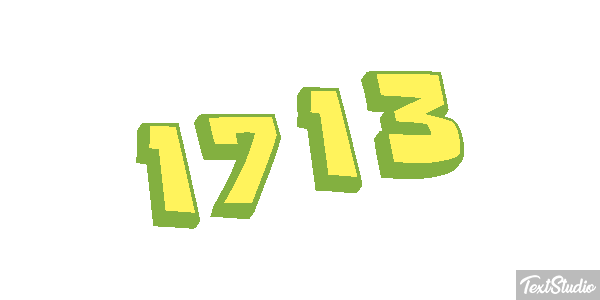 1713 Texteffekt