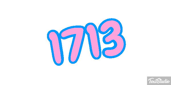 1713 Texteffekt