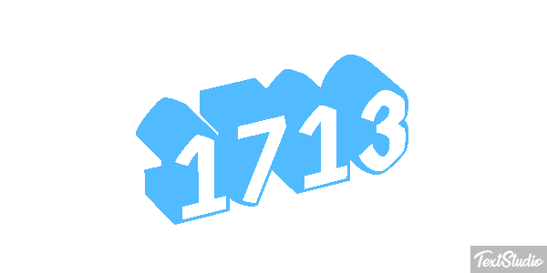 1713 Texteffekt