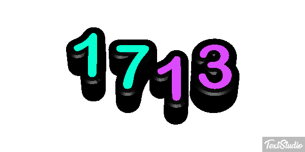 1713 Texteffekt