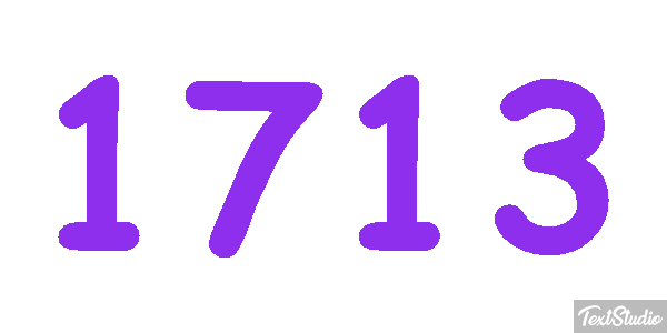 1713 Texteffekt