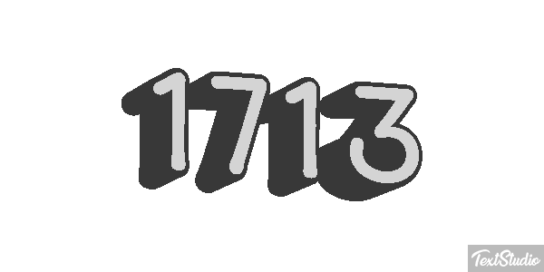 1713 Texteffekt