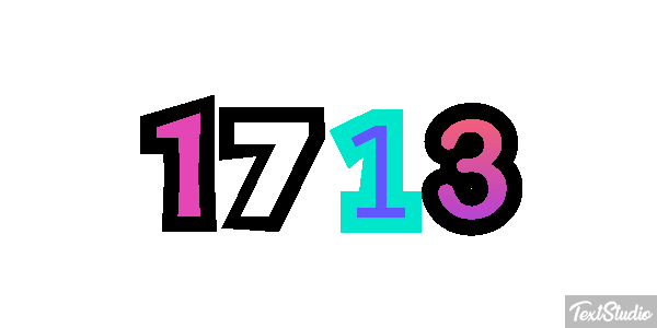 1713 Texteffekt
