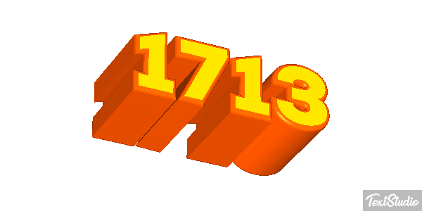 1713 Texteffekt