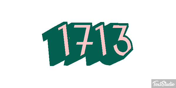 1713 Texteffekt