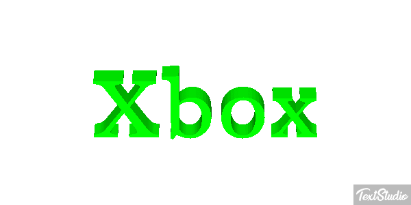 Xbox Effetto testo