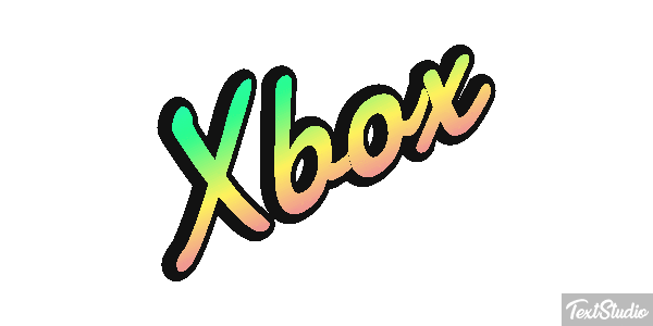 Xbox Effetto testo