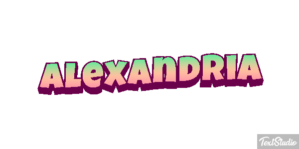 Alexandria Effetto testo