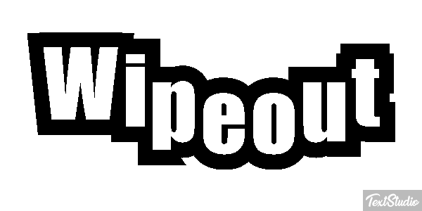Wipeout Efeito do texto