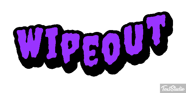 Wipeout Efeito do texto