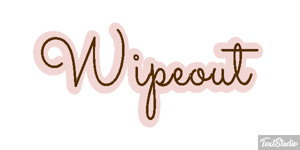 Wipeout Efeito do texto