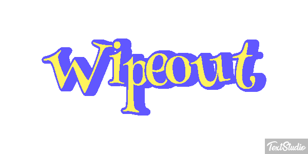 Wipeout Efeito do texto