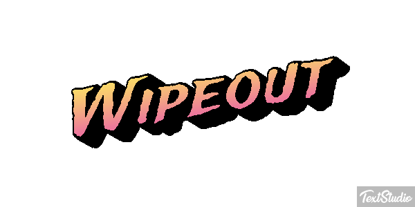Wipeout Efeito do texto