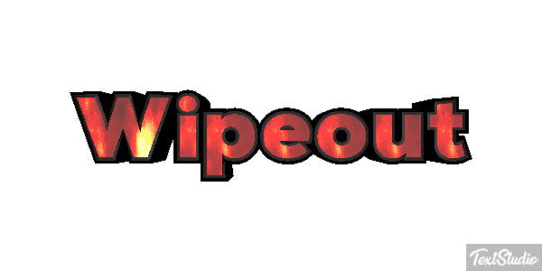 Wipeout Efeito do texto