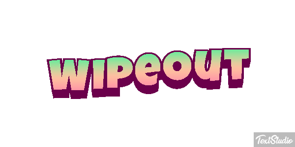 Wipeout Efeito do texto