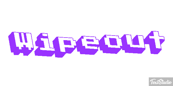 Wipeout Efeito do texto