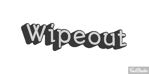 Wipeout Efeito do texto