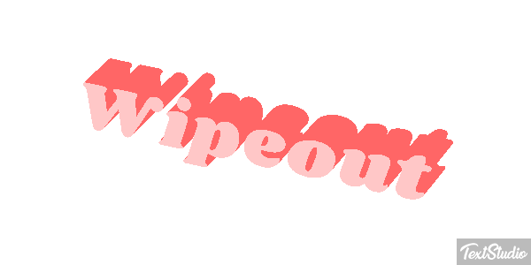 Wipeout Efeito do texto
