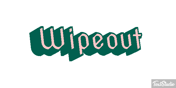 Wipeout Efeito do texto