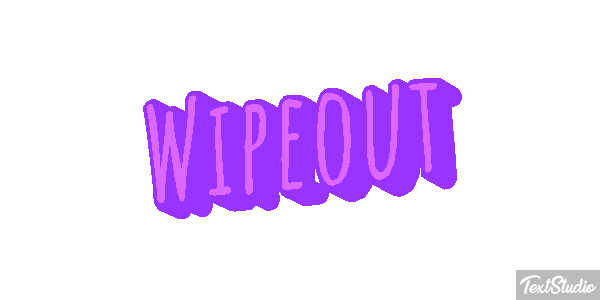 Wipeout Efeito do texto
