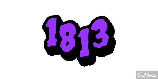 1813 Text effect